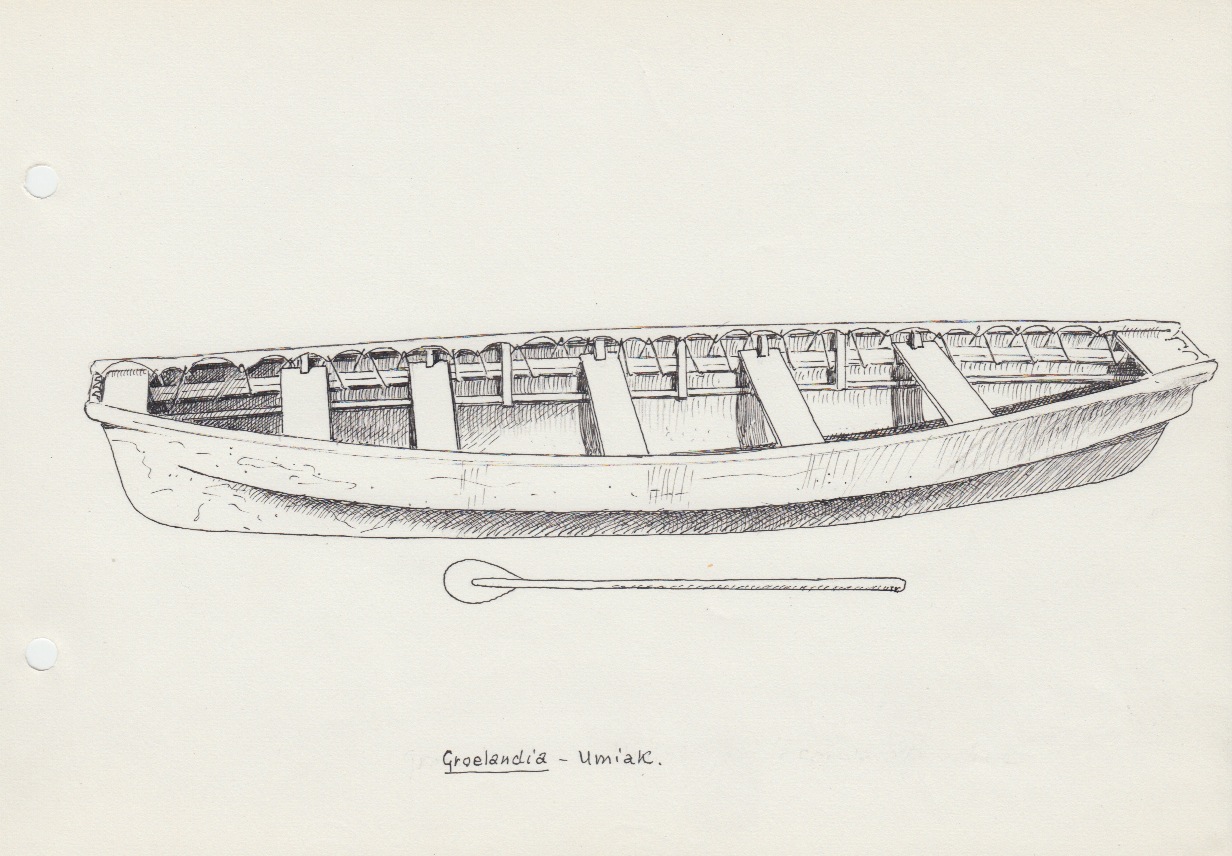 159 Groenlandia - umiak